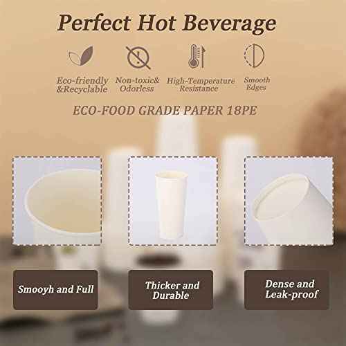 1000 Pack Paper Cups 8 oz (1000 Count)