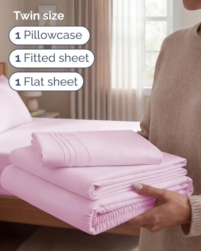 Twin Size 3 Piece Sheet Set