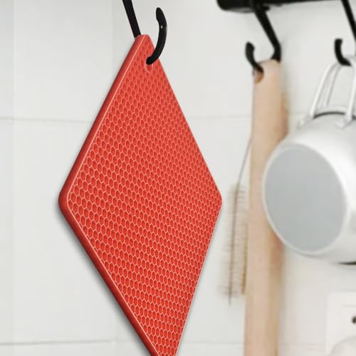 Silicone Square Trivets Mat (6 Count)