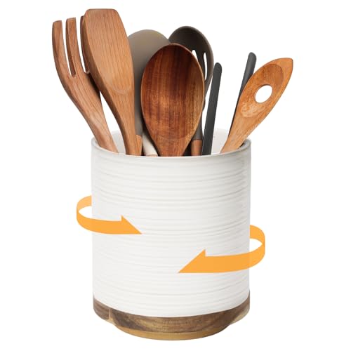 360° Rotating Extra Large Cooking Utensil Holder