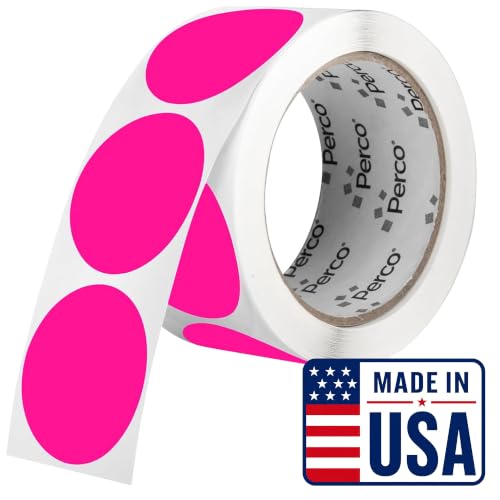 Neon Pink Round Circle Dot Sticker 2