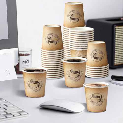 300 Pack 6 oz Small Coffee Cups Disposable Paper Espresso Cups (300 Count)