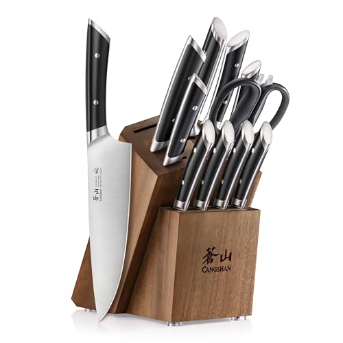 HELENA Series German Steel Forged Knife Block Set (12 Count)