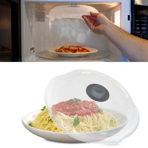 Tall Magnetic Microwave Splatter Cover for Food
