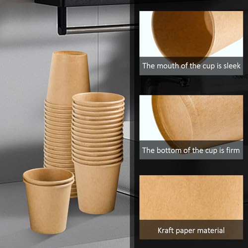 300 Pack 3 oz Paper Cups Disposable Kraft Small Bathroom Cups (300 Count)