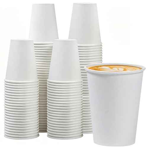 100 Pack 12 oz Paper Cups (100 Count)