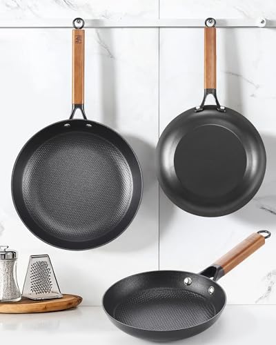 Cast Iron 10 12 Inch Nonstick Skillets (2 Count)
