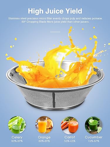 Juicer Machine 500W Centrifugal Juicer with Extra Wide Feed Chute
