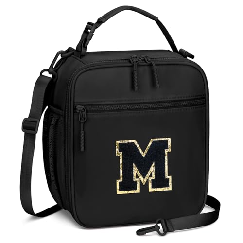Lunch Box Kids Large Initial Insulated Lunch Bag for Girls