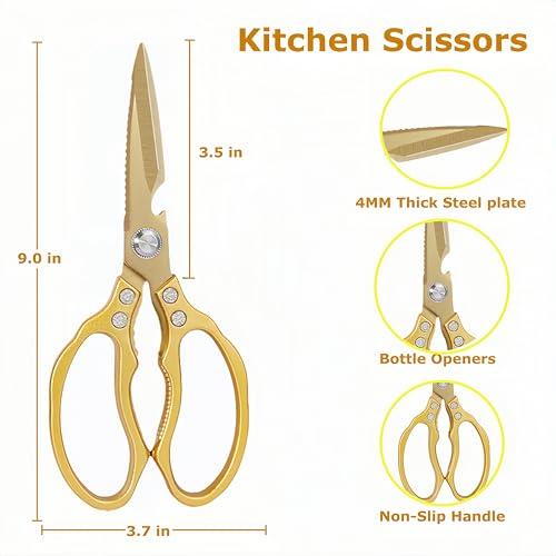 Japanese Gold Kitchen Scissors