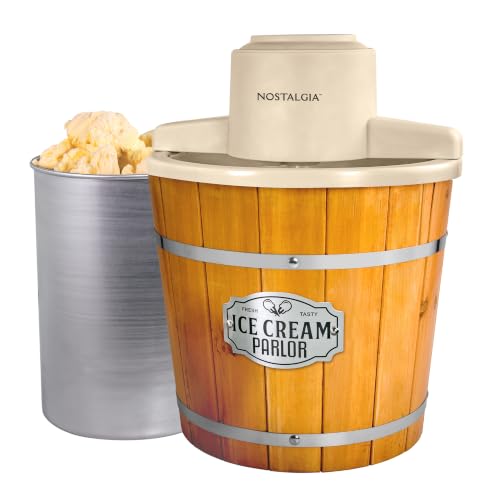 Electric Ice Cream Maker With 4 Qt Capacity