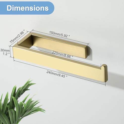 Brushed Gold Hand Towel Holder