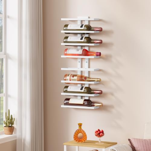 3 Set 8 Tier Wall Mount Wine Rack (24 Count)