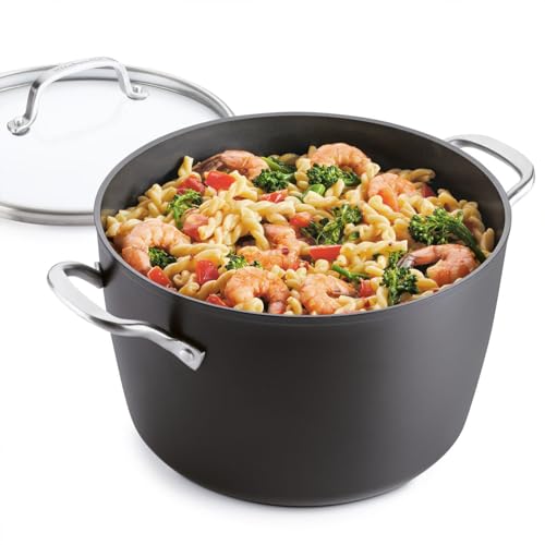 Hard Anodized Induction Nonstick Stock Pot with Lid