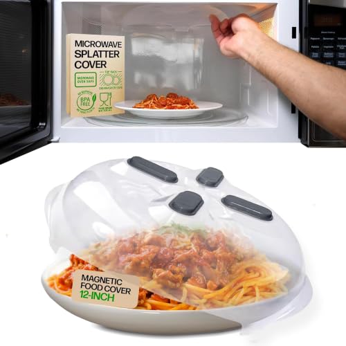 Magnetic Microwave Splatter Cover for Food