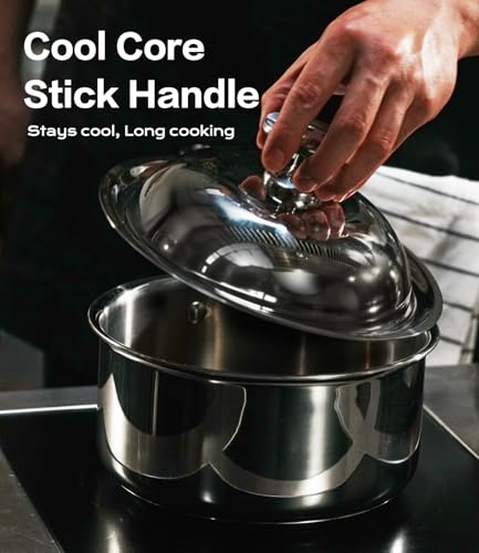 3 Quart Stainless Steel Saucepan with Lid