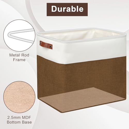 Large Fabric Storage Baskets (3 Count)
