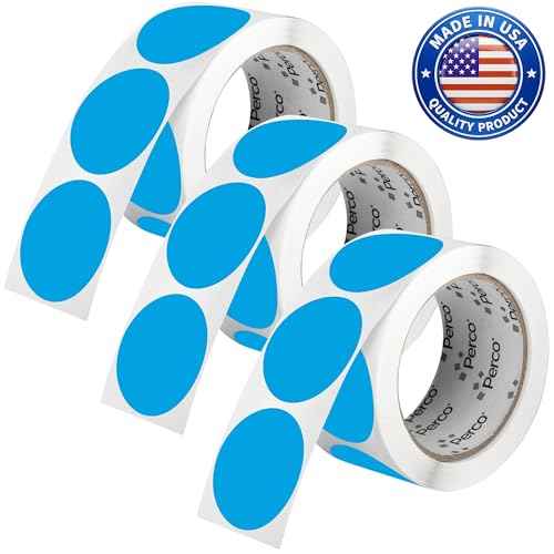 Light Blue Perforated Round Circle Dot Sticker 2 (3 Count)
