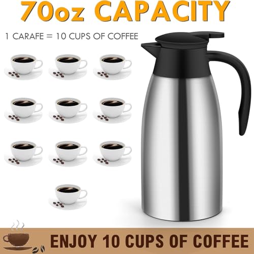 70oz Thermal Coffee Carafe Insulated Coffee Thermos