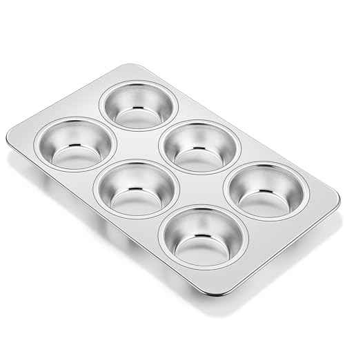 1 Pack Stainless Steel Muffin Pan (2.5 Count)