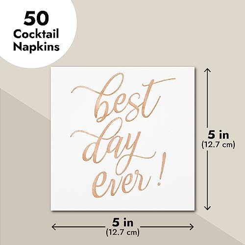 50 Pack Best Day Ever Napkins (50 Count)
