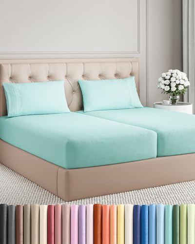 Split King Size 5 Piece Sheet Set
