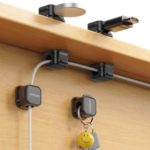 6 Pack Magnetic Cable Clips Cord Organizer Adhesive Wire Management (6 Count)
