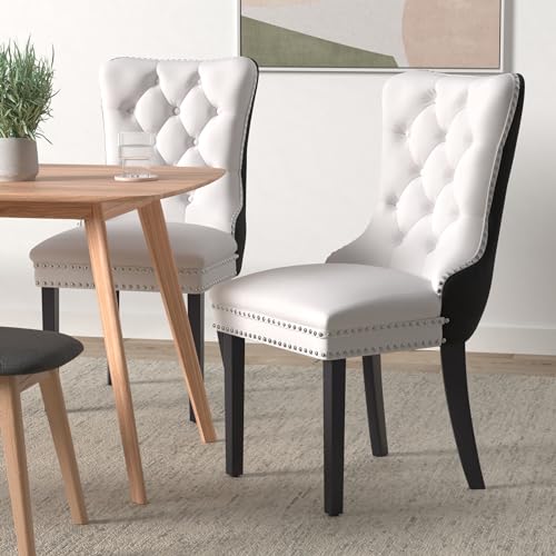 Black and White Dining Chairs Set of 2 (2 Count)