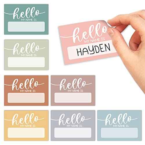 Self Adhesive Name Tags Sticker (56 Count)