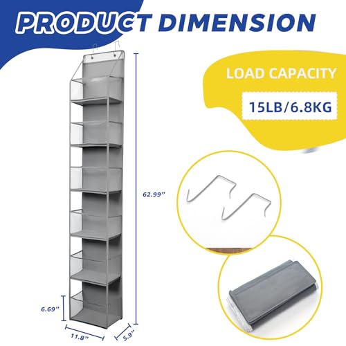 6 Tier Over The Door Hanging Organizer (6 Count)