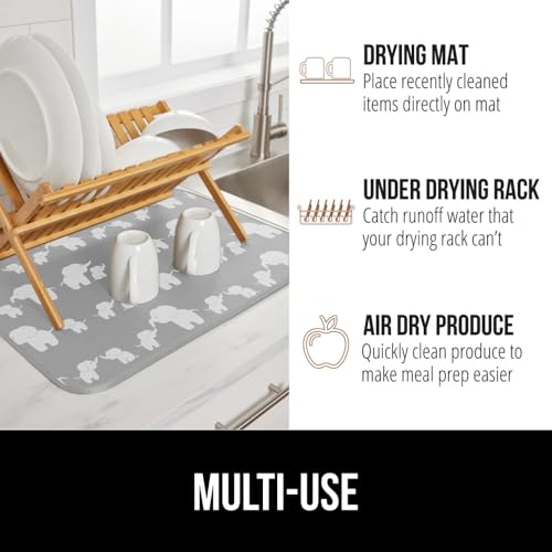 Ultra Absorbent Microfiber Dish Drying Mat (2 Count)