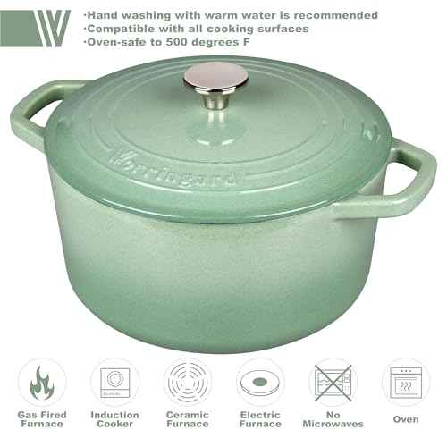Enameled Cast Iron Dutch Oven Pot with Lid