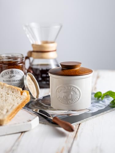 Cow Butter Crock with Lid for Countertop
