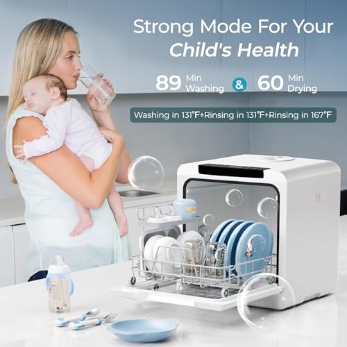 6 Programs Countertop Dishwasher Portable