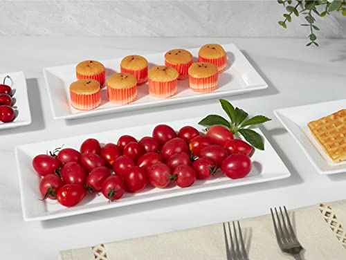 12 Inch Ceramic Serving Platters (4 Count)