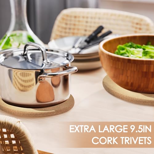 6 Pack Extra Large Cork Trivet