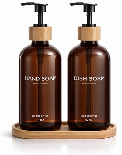 Hand and Dish Soap Dispenser Set (2 Count)