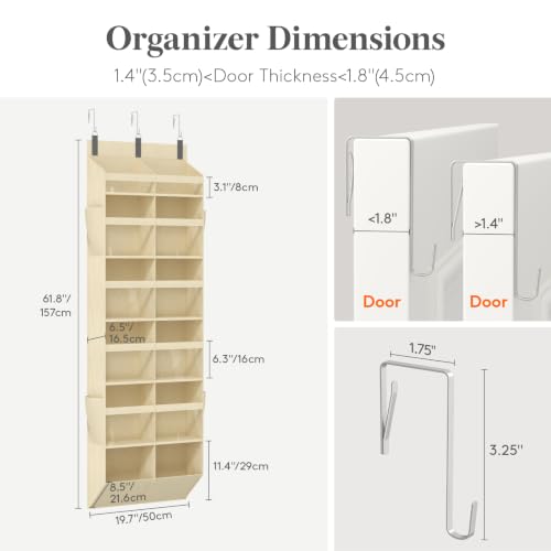 1 Pack Over the Door Organizer