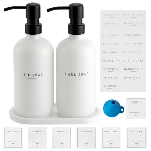 Glass Soap Dispenser (2 Count)