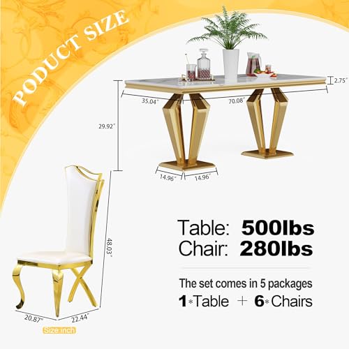 7 Piece Luxury Dining Room Set (7 Count)