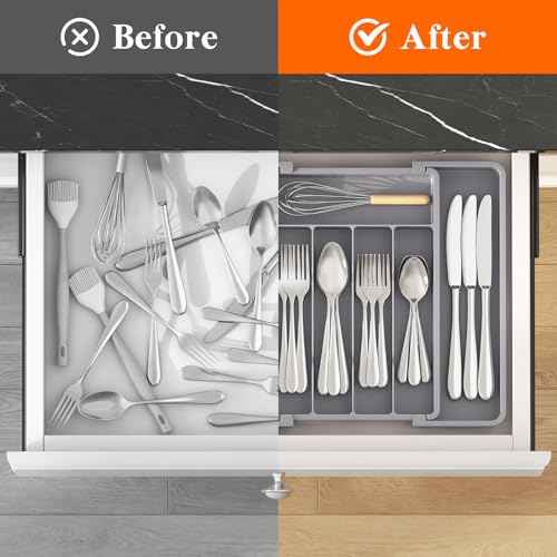 Expandable Silverware Drawer Organizer