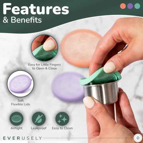 Stainless Steel Snack Containers (3 Count)