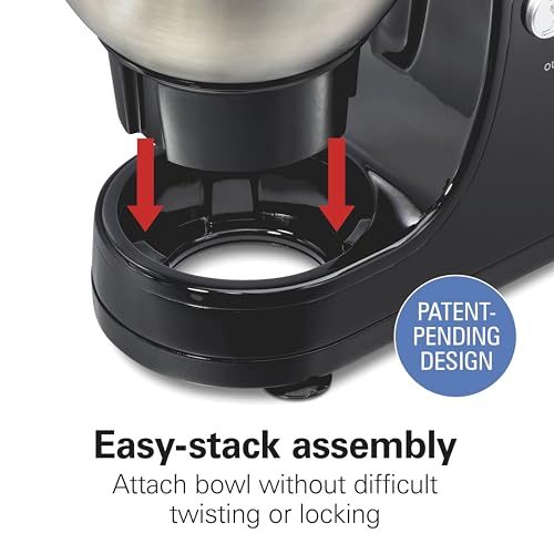 4 Quart Electric Stand Mixer With 7 Speeds