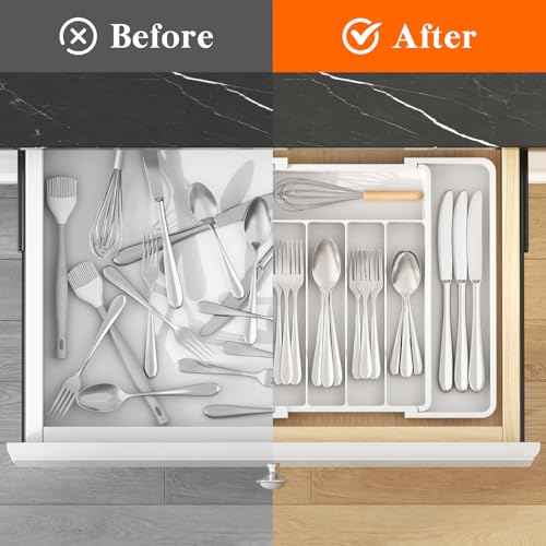 Expandable Silverware Drawer Organizer