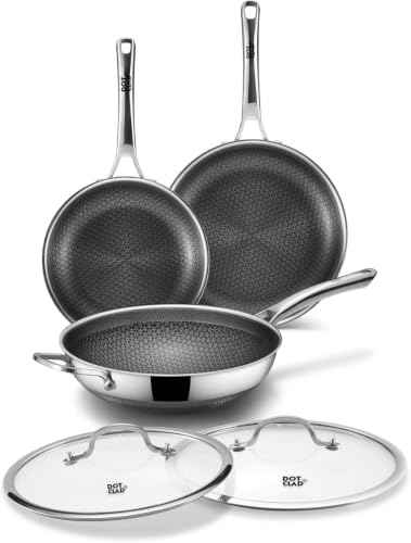 3 Piece Hybrid Stainless Steel Cookware Set (3 Count)