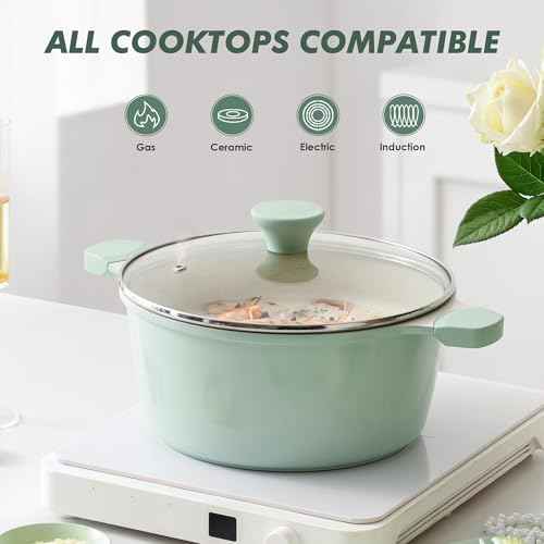 Ceramic Nonstick Stock Pot with Lid