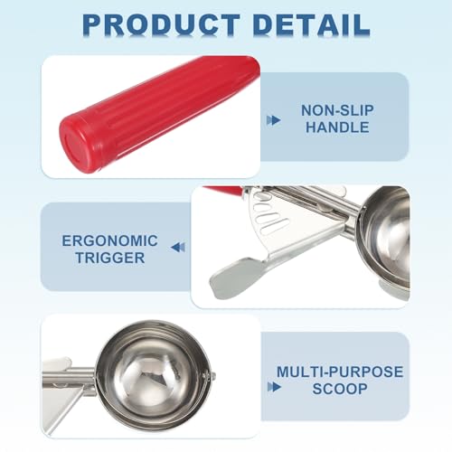 2 Pcs Cookie Scoops Ice Cream Scoop w