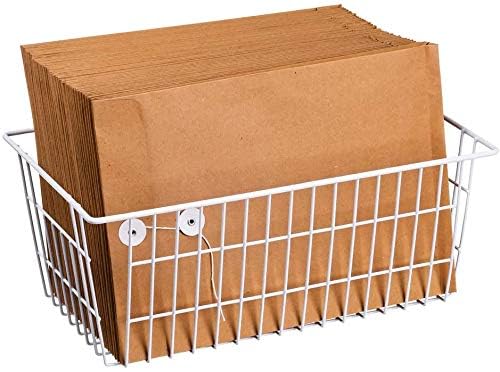 Freezer Baskets Farmhouse Organizer Storage Basket with Handles (2 Count)