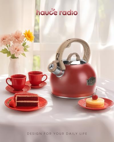 2.1 Qt Whistling Tea Kettle for Stovetop with Heat