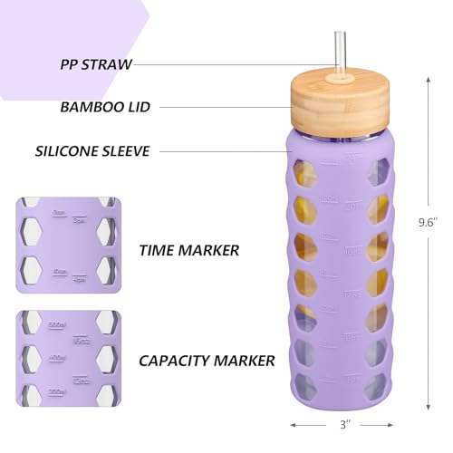 Glass Water Bottle